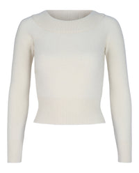 Alexander McQueen Womens Off The Shoulder Cashmere Blend Sweater