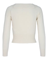Alexander McQueen Womens Off The Shoulder Cashmere Blend Sweater