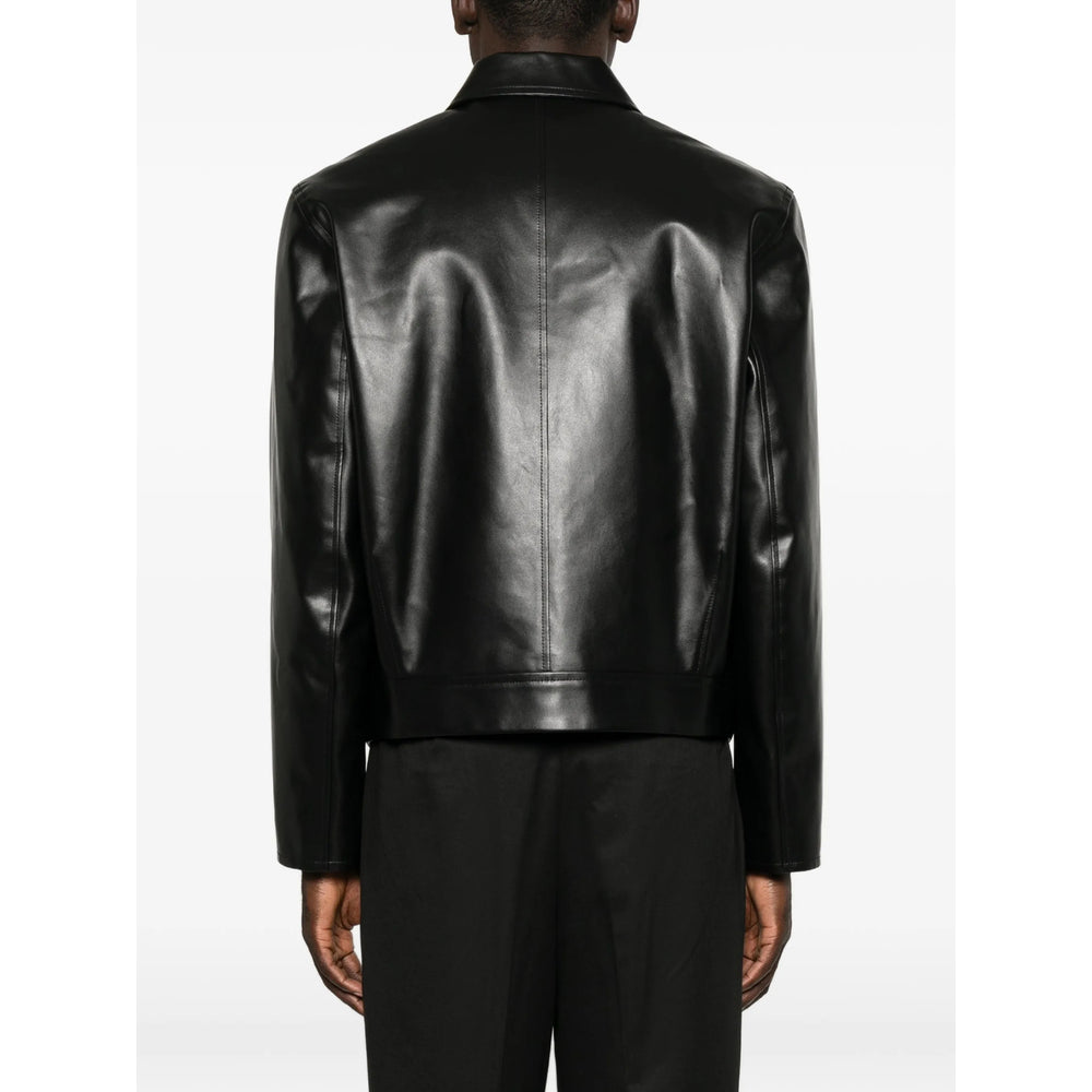Jil Sander Black Jackets - Leather Jackets Men