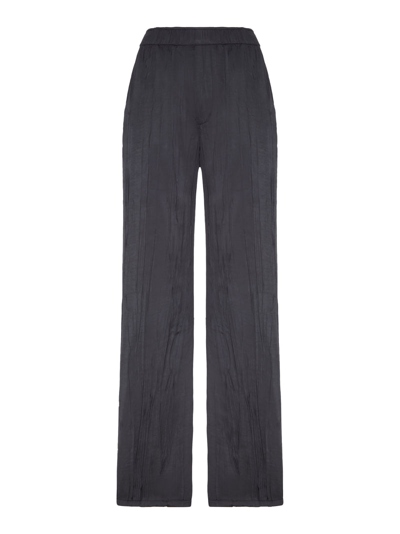 Courreges Courreges Women Wide-Leg Crushed Satin Trousers