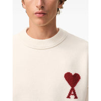 Ami Paris Neutrals Sweaters & Knitwear - Jumpers Men
