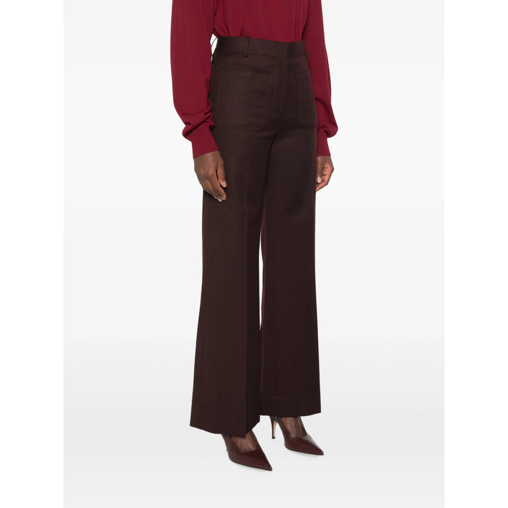 Victoria Beckham Brown Trousers - Tailored Trousers Women