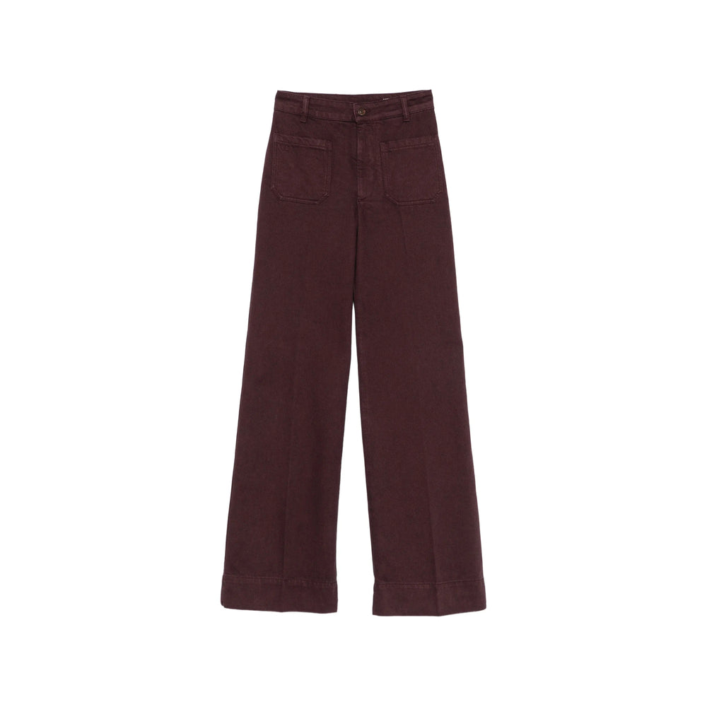Victoria Beckham Victoria Beckham Red Denim - Wide-Leg Jeans Women