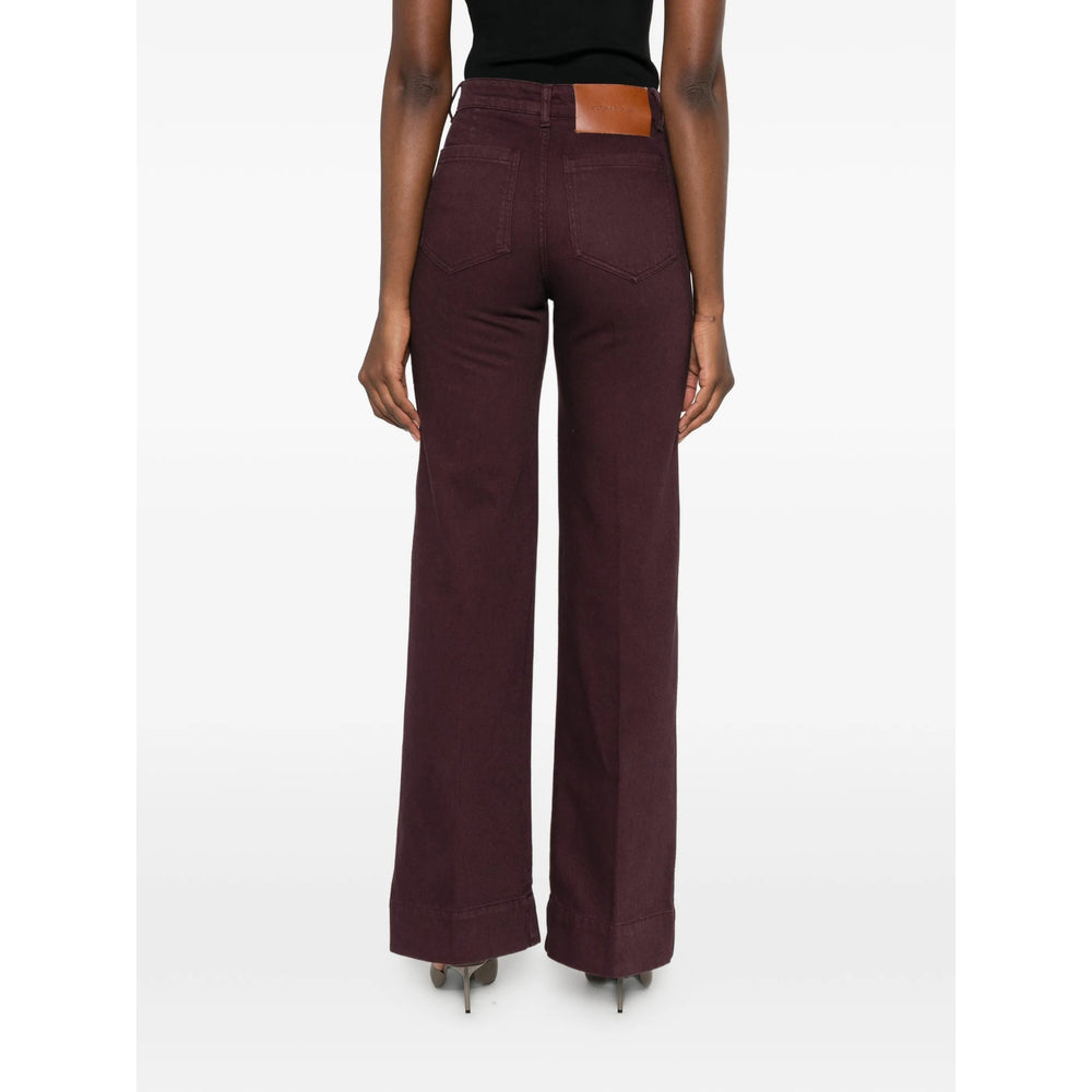 Victoria Beckham Victoria Beckham Red Denim - Wide-Leg Jeans Women