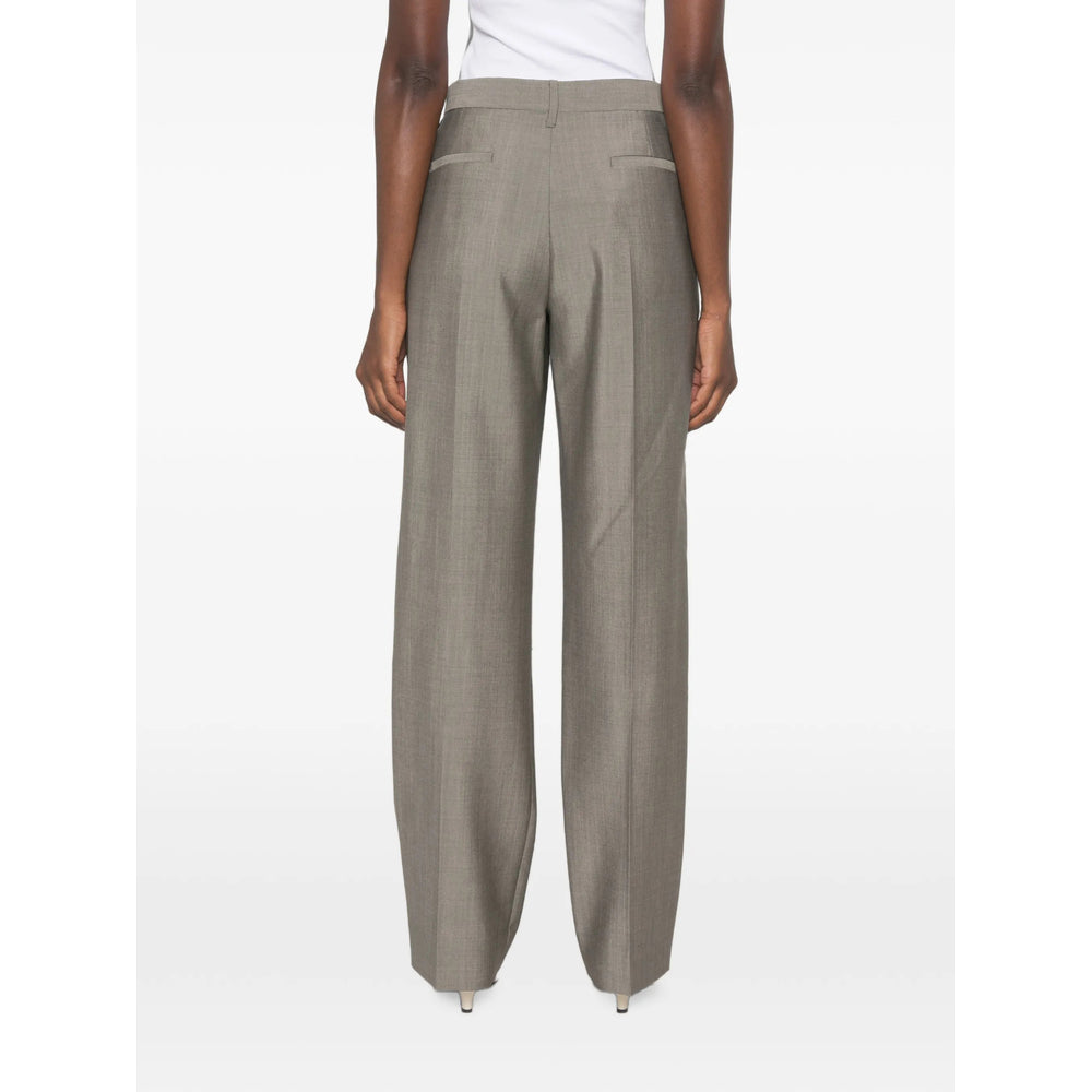 Victoria Beckham Victoria Beckham Grey Trousers - Straight Trousers Women