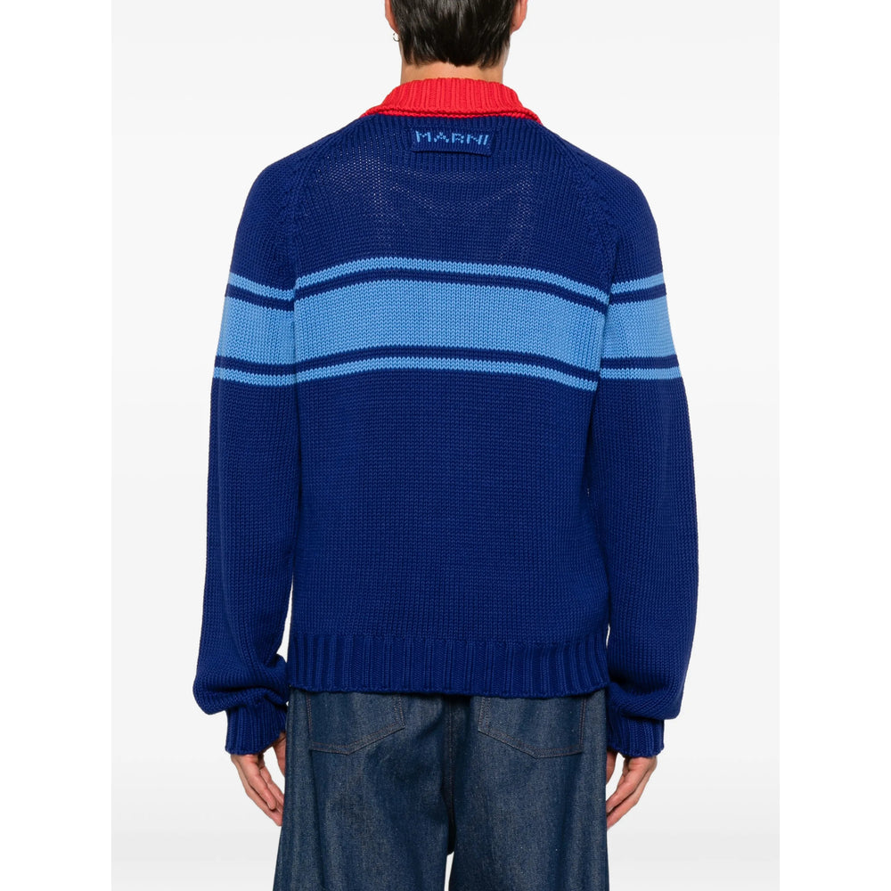 Marni Blue Sweaters & Knitwear - Cardigans Men