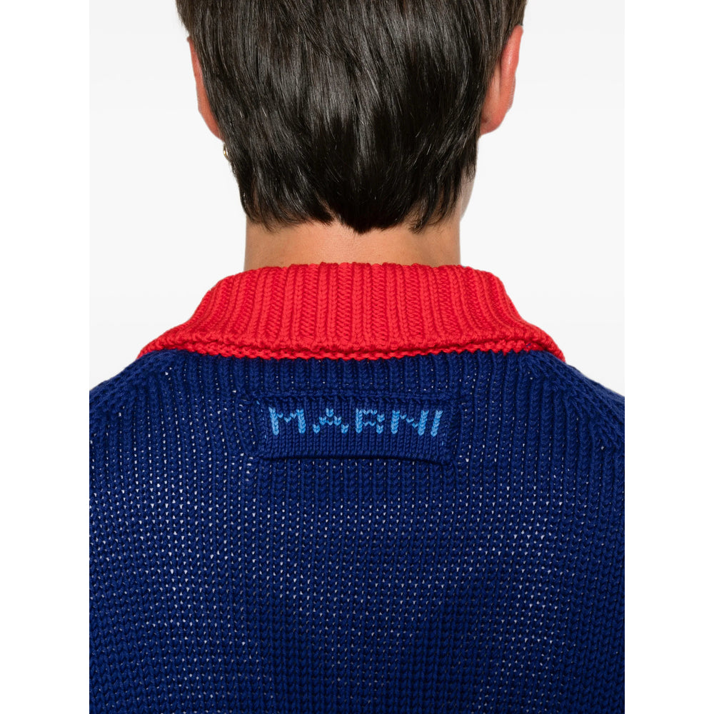 Marni Blue Sweaters & Knitwear - Cardigans Men
