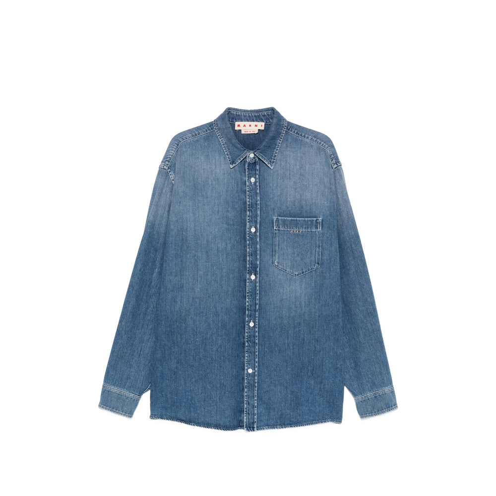 Marni Marni Blue Shirts - Shirt Jackets Men