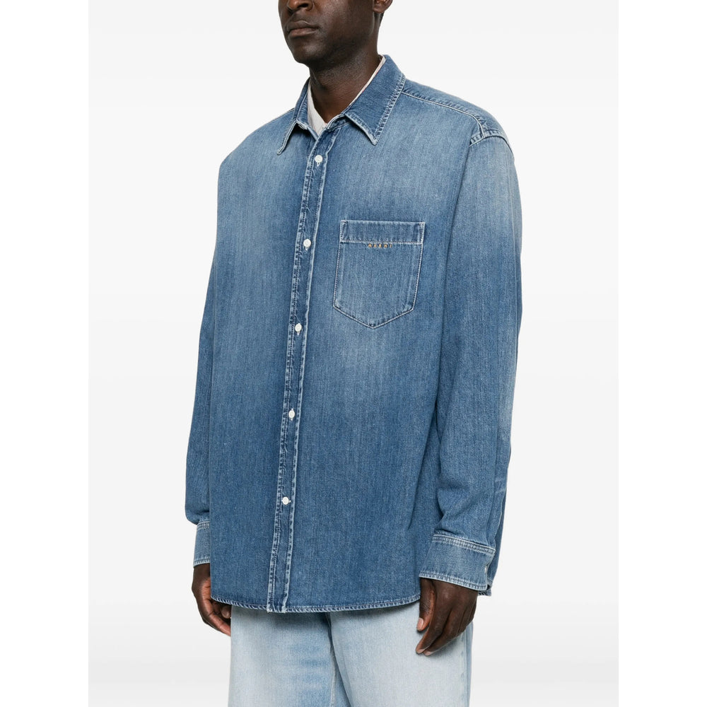 Marni Marni Blue Shirts - Shirt Jackets Men