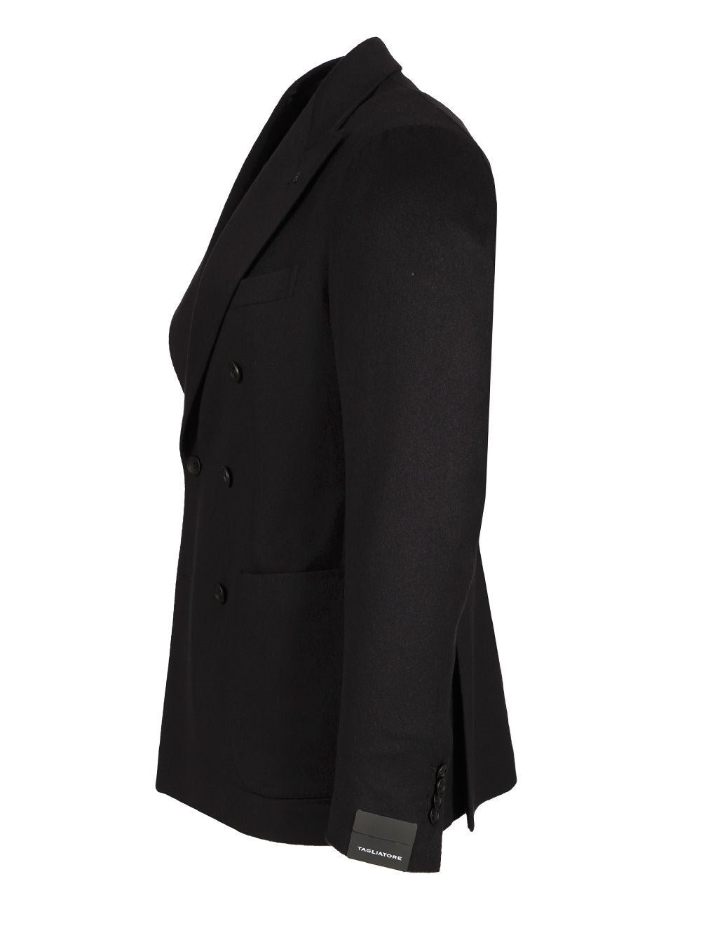 Tagliatore Men Double-Breasted Wool And Cashmere Blazer