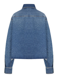 Miu Miu Women Denim Shirt With Logo