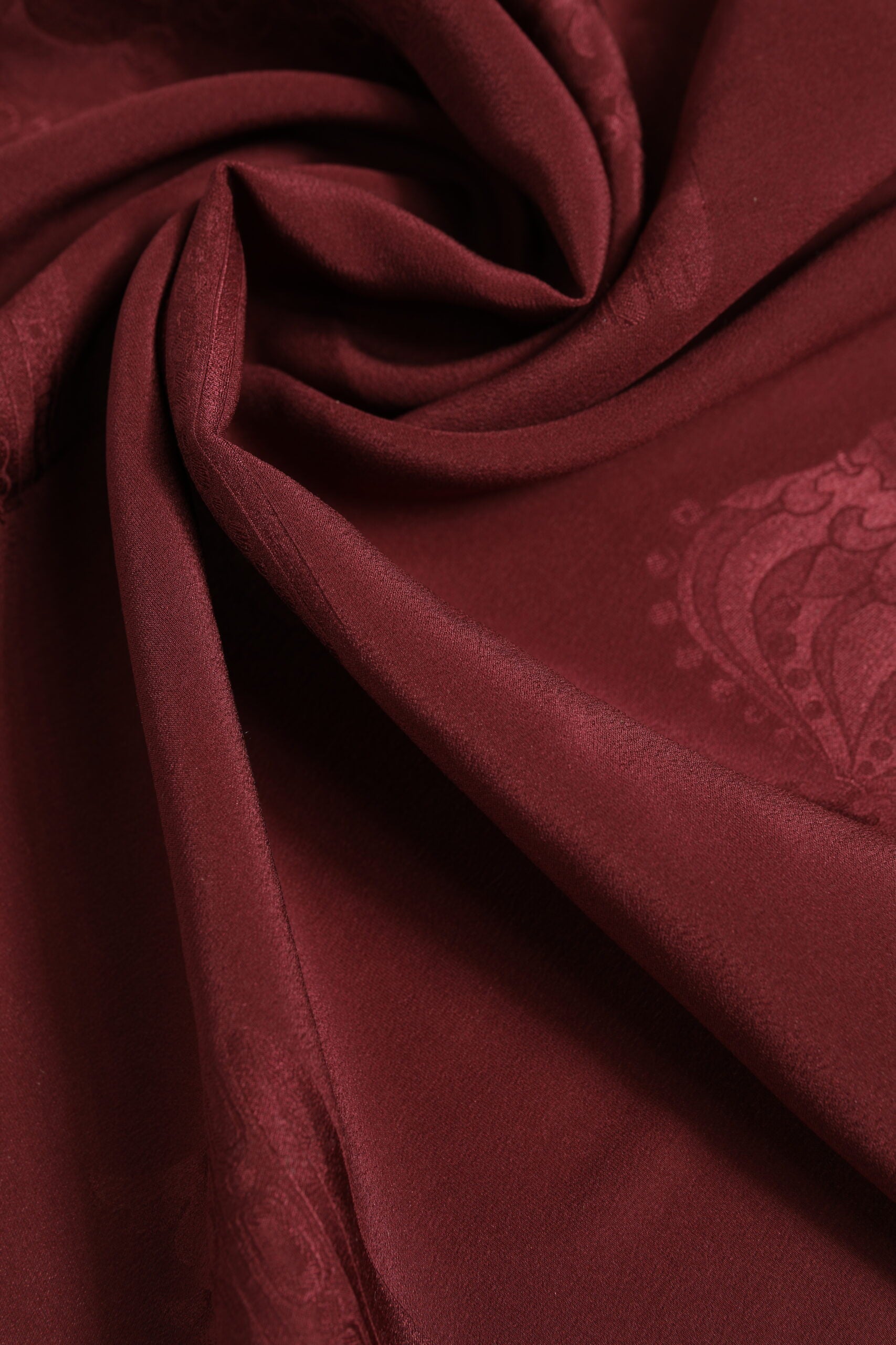 Dolce & Gabbana Maroon Silk Crown Square Men Foulard Men's Scarf