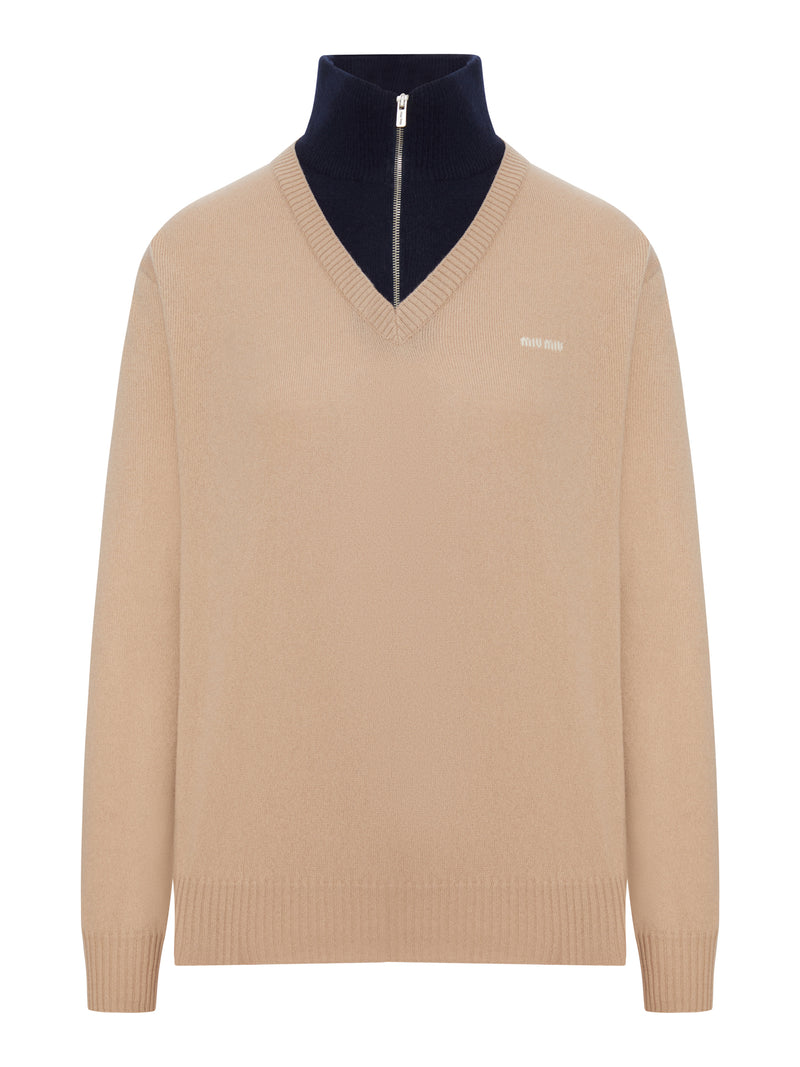 Miu Miu Women Cashmere High Neck Sweater