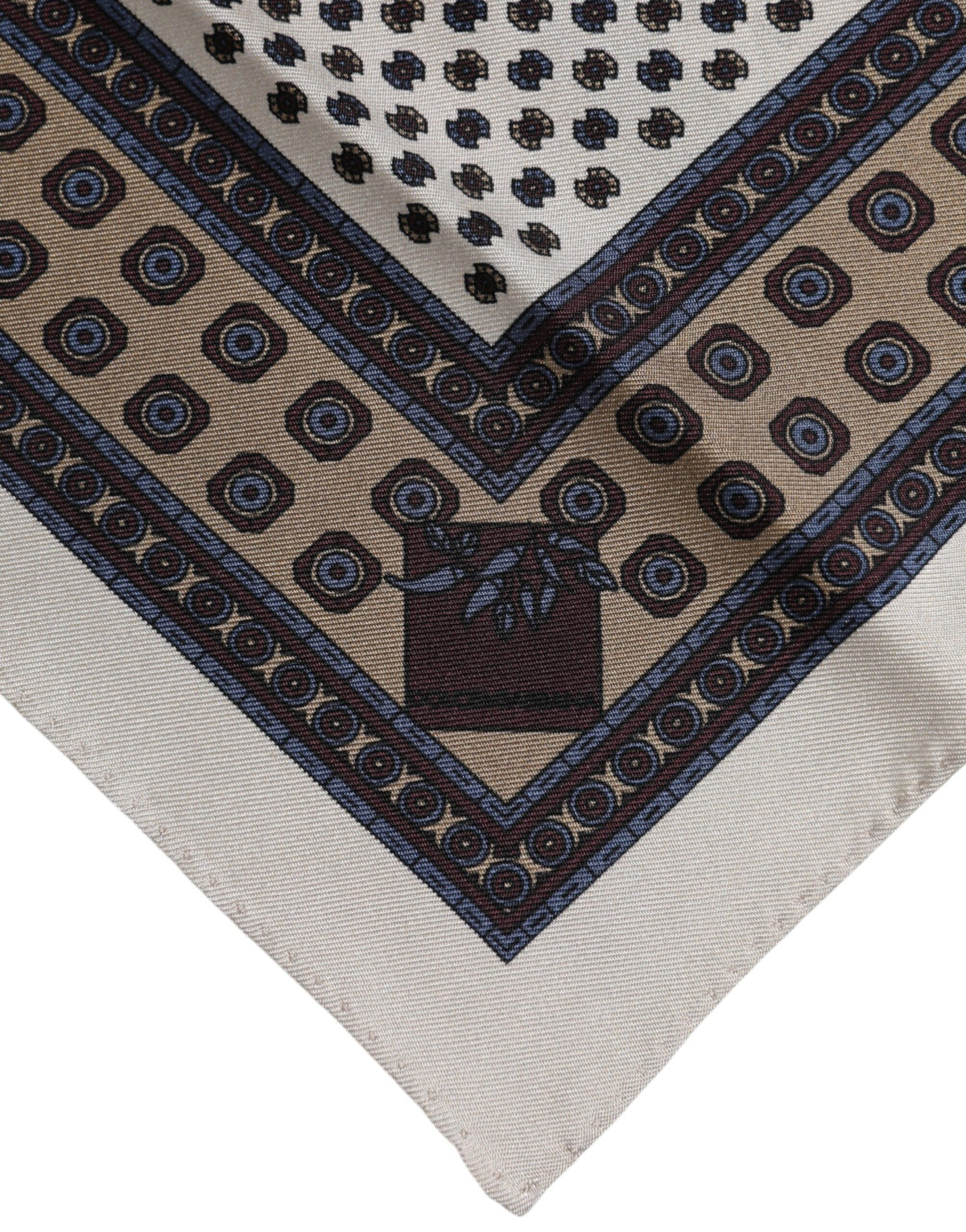 Dolce & Gabbana Multicolor Patterned Square Men Foulard Men's Scarf