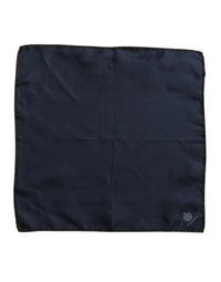 Dolce & Gabbana Blue DG Crown Silk Square Men Foulard Men's Scarf