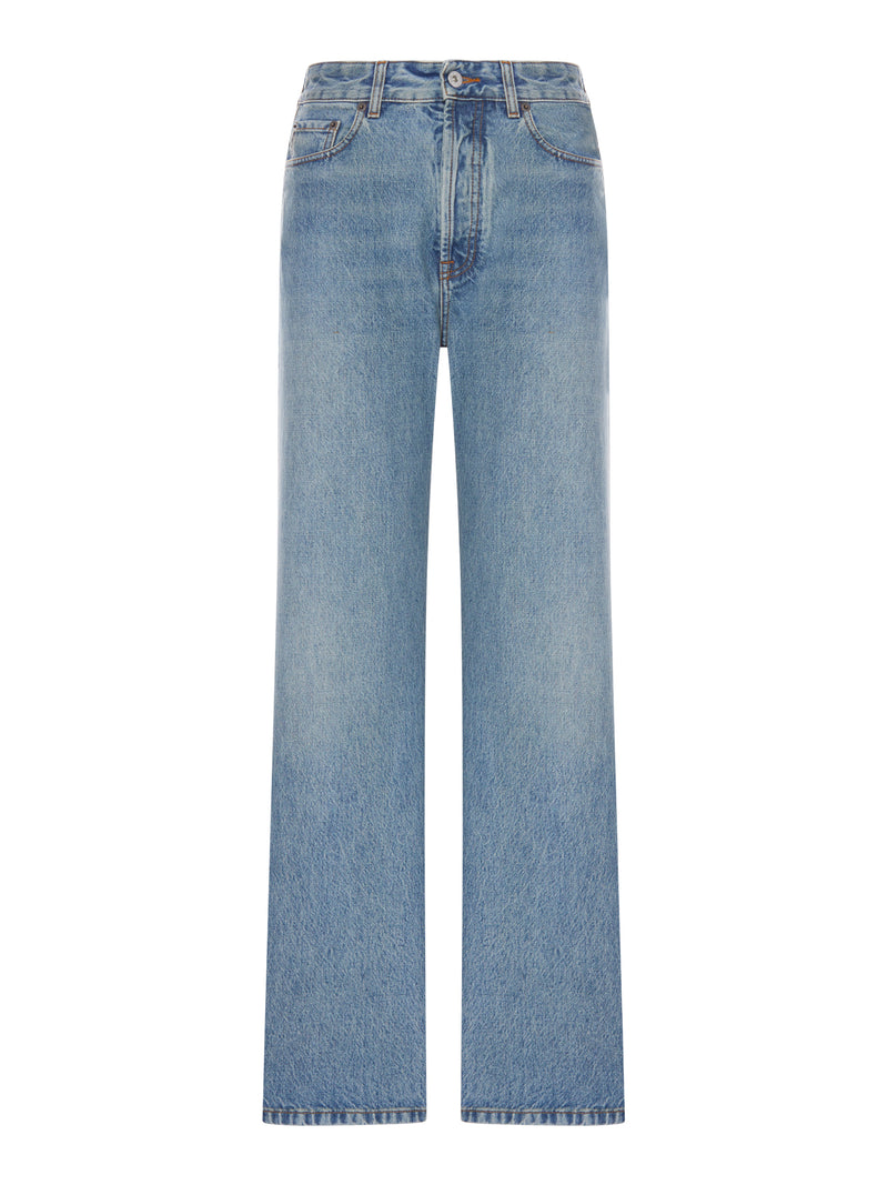 Miu Miu Miu Miu Women Five Pocket Straight Leg Jeans