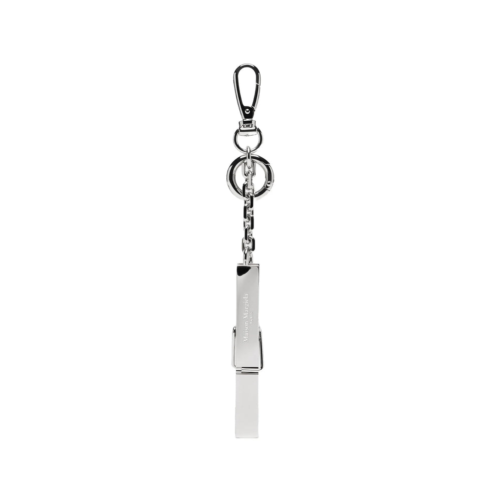 Maison Margiela Silver Keyrings & Chains Men