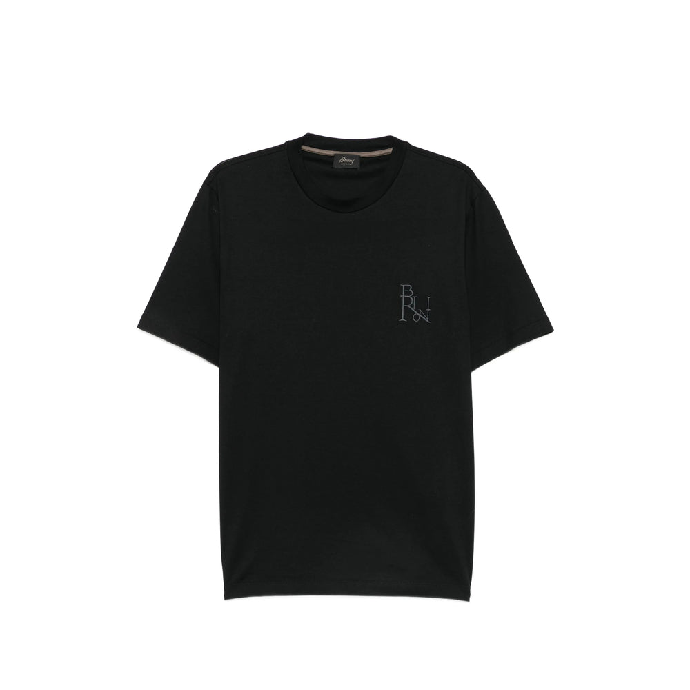 Brioni Black T-Shirts & Vests - T-Shirts Men
