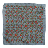 Dolce & Gabbana Gray Chilis Silk Square Men Foulard Men's Scarf