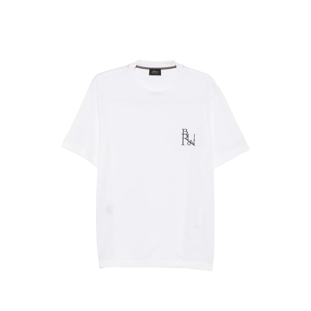 Brioni White T-Shirts & Vests - T-Shirts Men