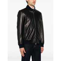 Brioni Black Jackets - Leather Jackets Men