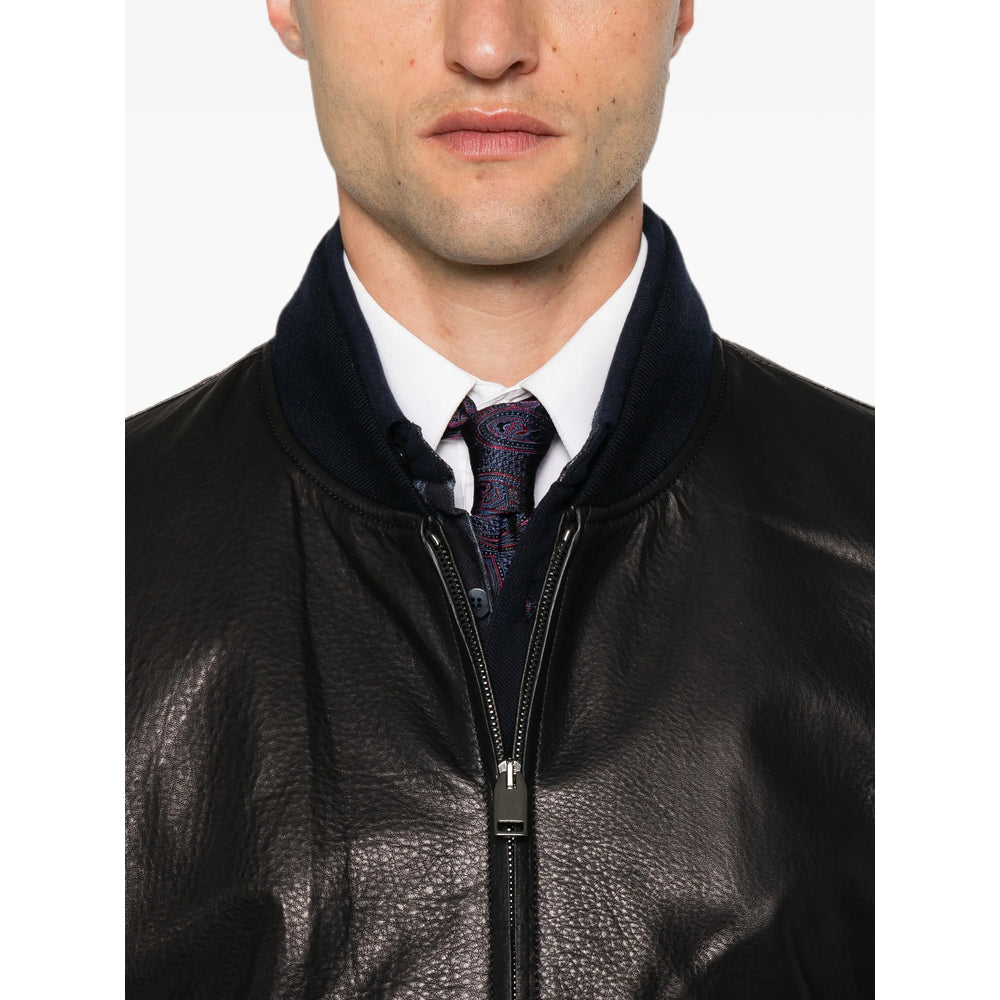 Brioni Black Jackets - Leather Jackets Men