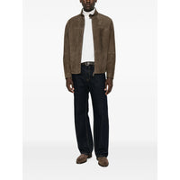 Brioni Brown Jackets - Leather Jackets Men