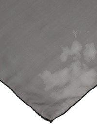 Dolce & Gabbana Gray Black Silk Square Women Foulard Women's Scarf