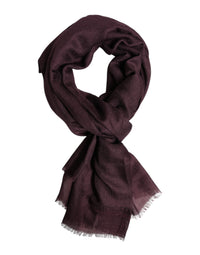 Dolce & Gabbana Maroon Cashmere Neck Warmer Wrap Shawl Men's Scarf