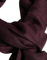 Dolce & Gabbana Maroon Cashmere Neck Warmer Wrap Shawl Men's Scarf