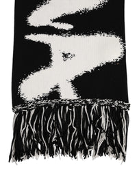 Dolce & Gabbana Black Logo Neck Warmer Wrap Men Shawl Men's Scarf