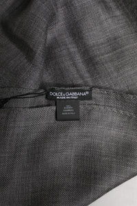 Dolce & Gabbana Gray Logo Print Neck Warmer Wrap Shawl Men's Scarf