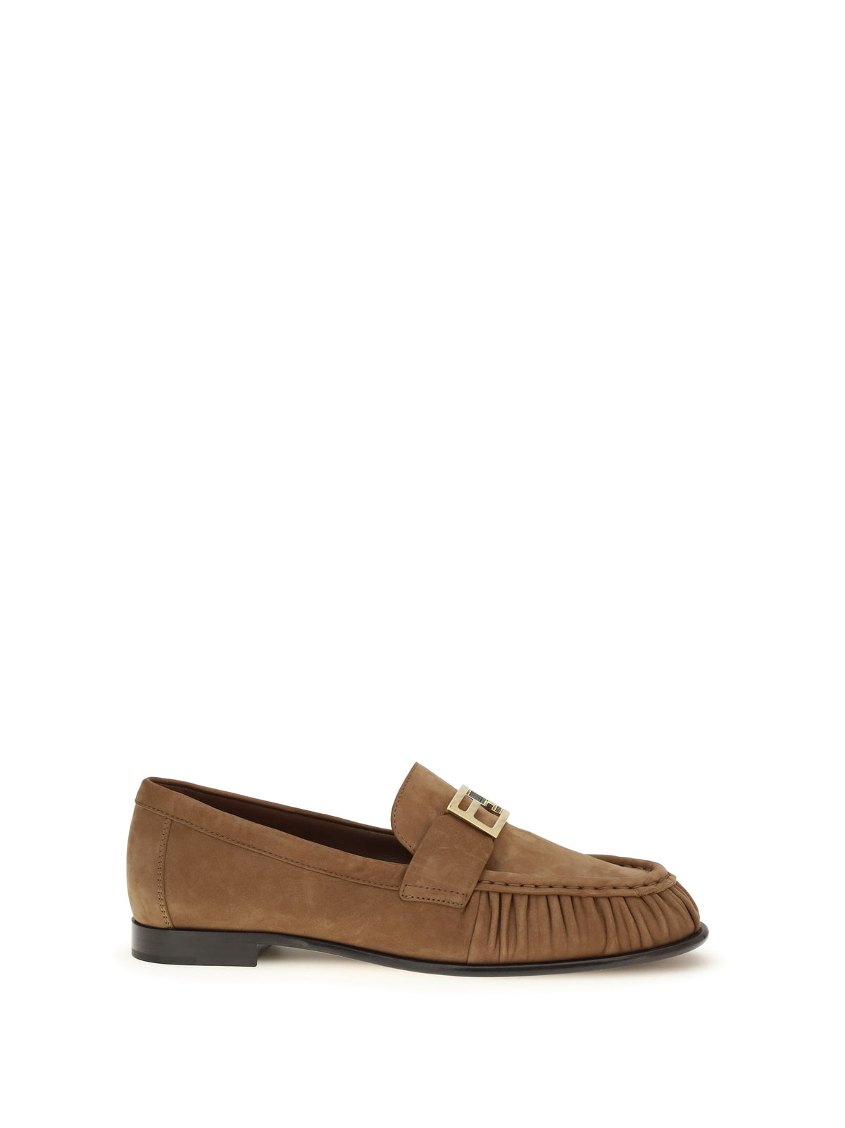 Fendi Women Suede Loafers
