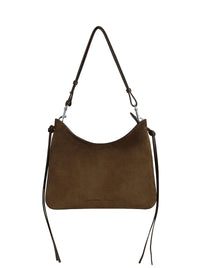Phoebe Philo Women Khaki Suede Gig Bag