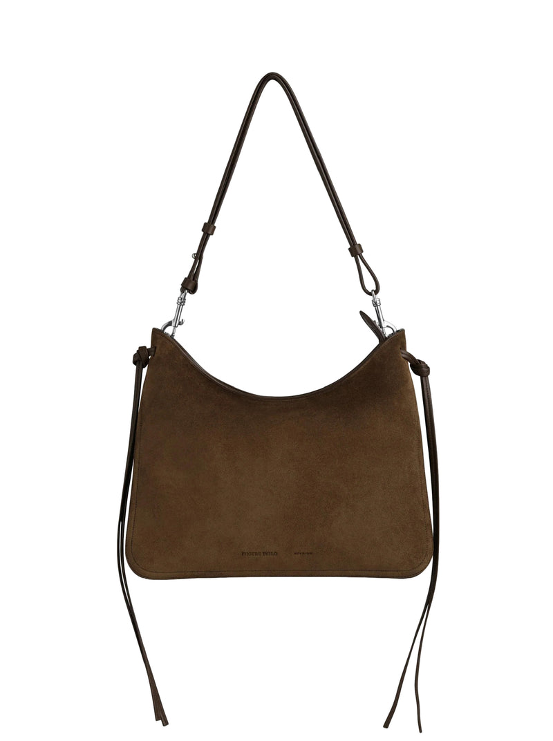Phoebe Philo Women Khaki Suede Gig Bag