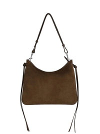 Phoebe Philo Women Khaki Suede Gig Bag