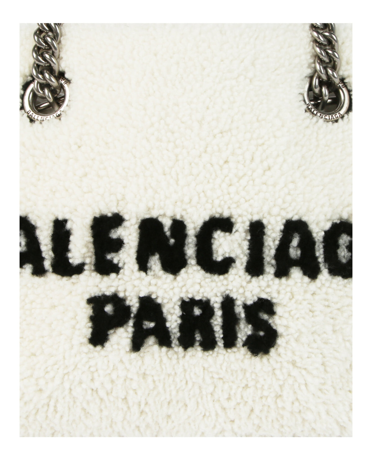 Balenciaga Womens Shearling Duty Free Tote