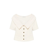 Alessandra Rich Neutrals Jackets - Tweed Jackets Women