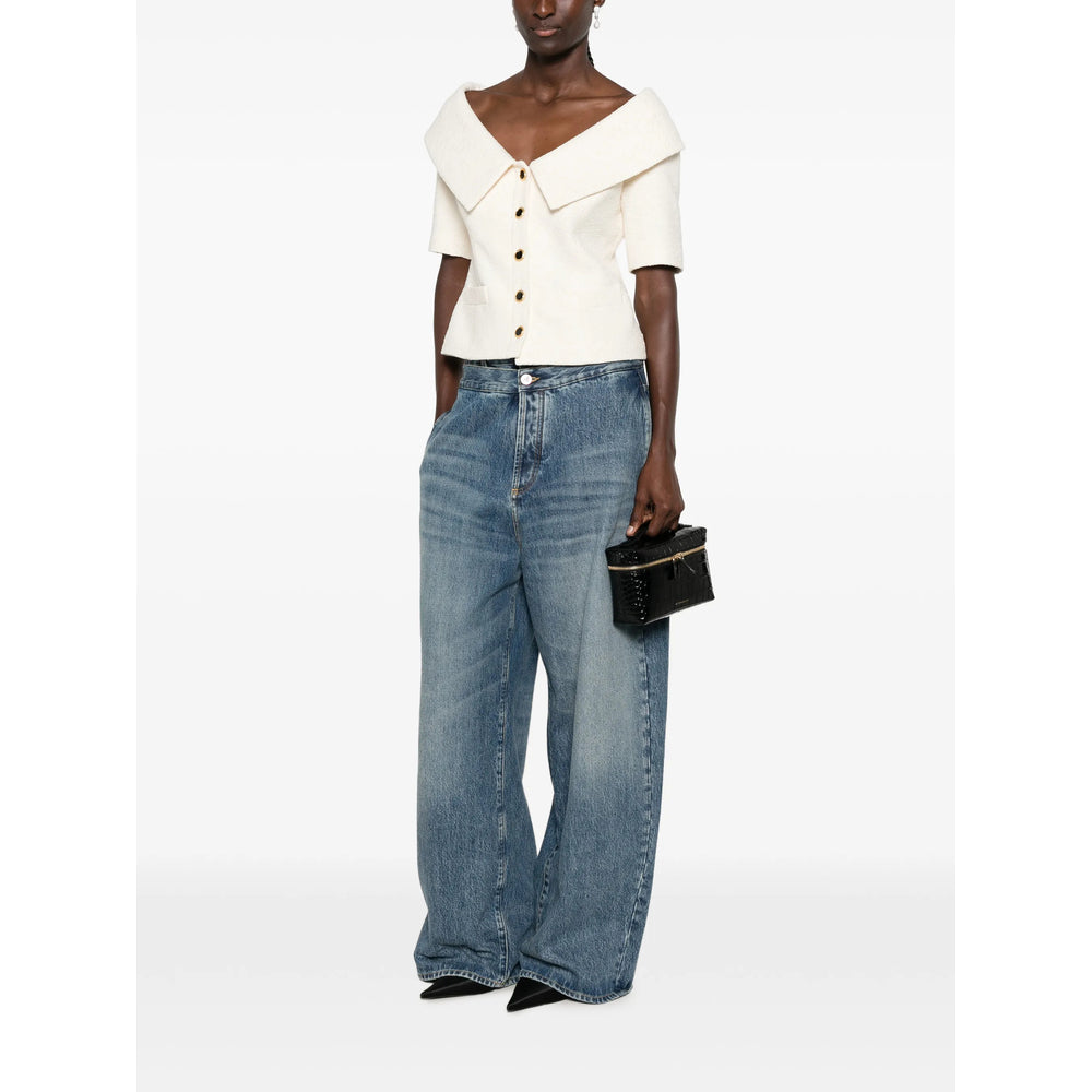 Alessandra Rich Neutrals Jackets - Tweed Jackets Women