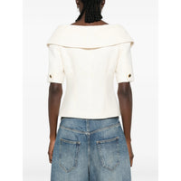 Alessandra Rich Neutrals Jackets - Tweed Jackets Women