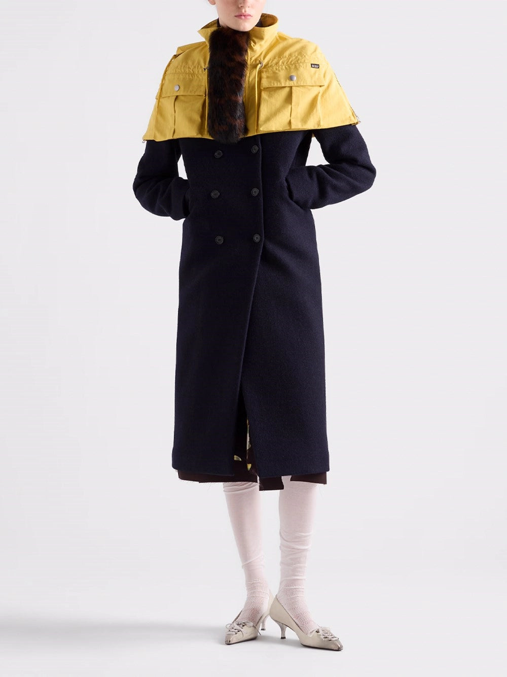 Prada Women Shetland Wool Coat