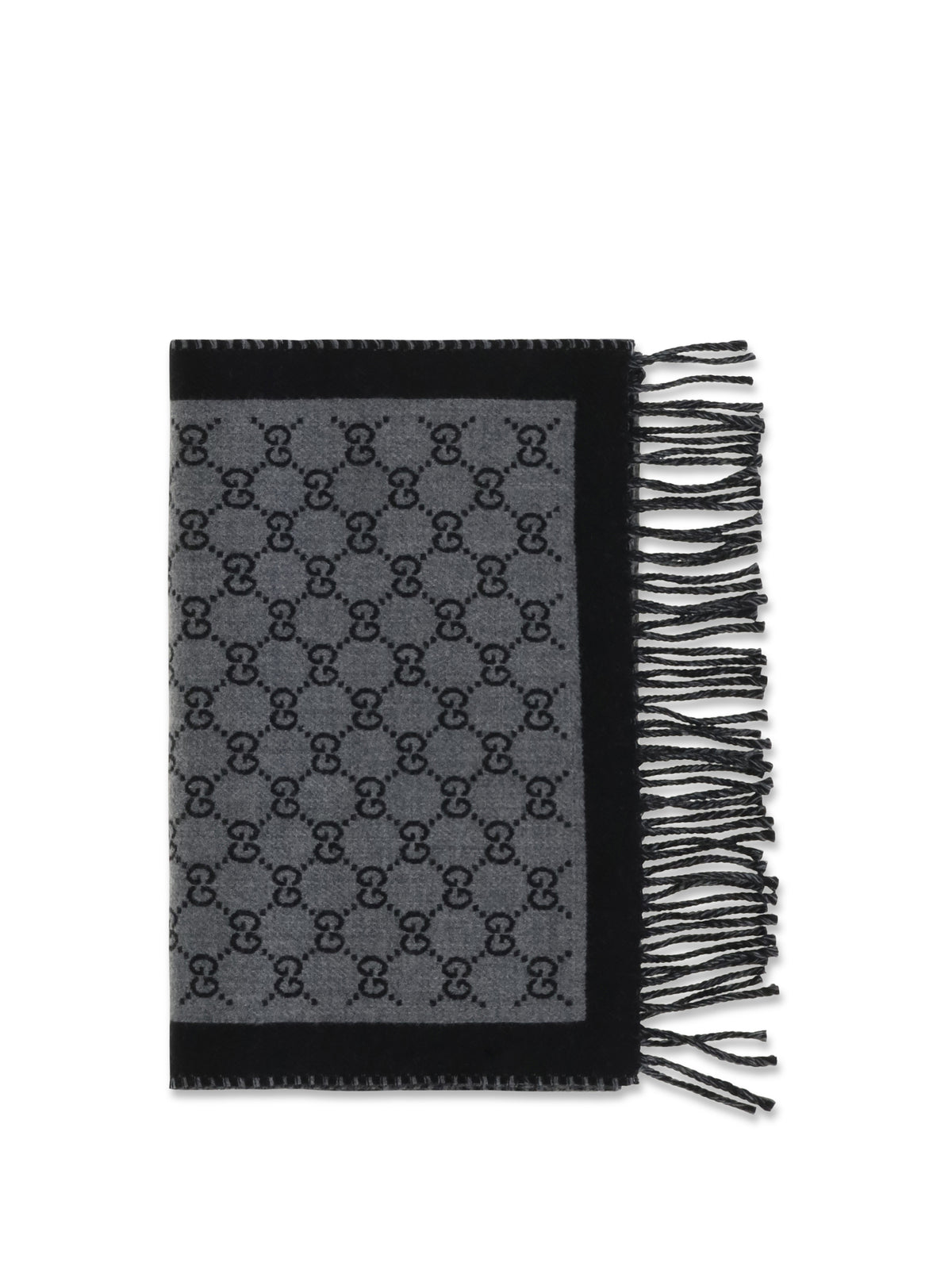 GUCCI Gucci Men Gg Jacquard Wool Scarf