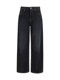 PALM ANGELS Palm Angels Men Wide-Leg Jeans With Back Logo