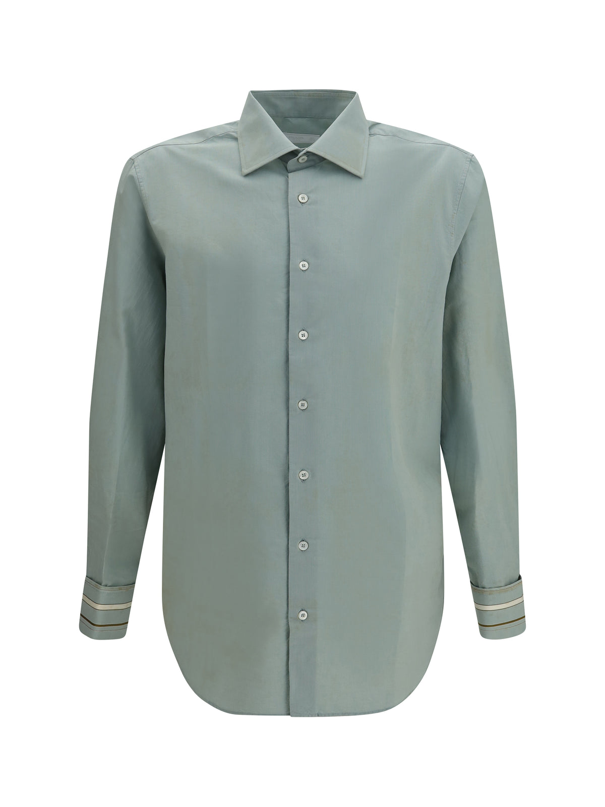 Prada Men Cotton Shirt With A Worn-In Effect
