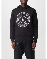 Versace Jeans Couture Hoodie Men Black Sweatshirts & Hoodies