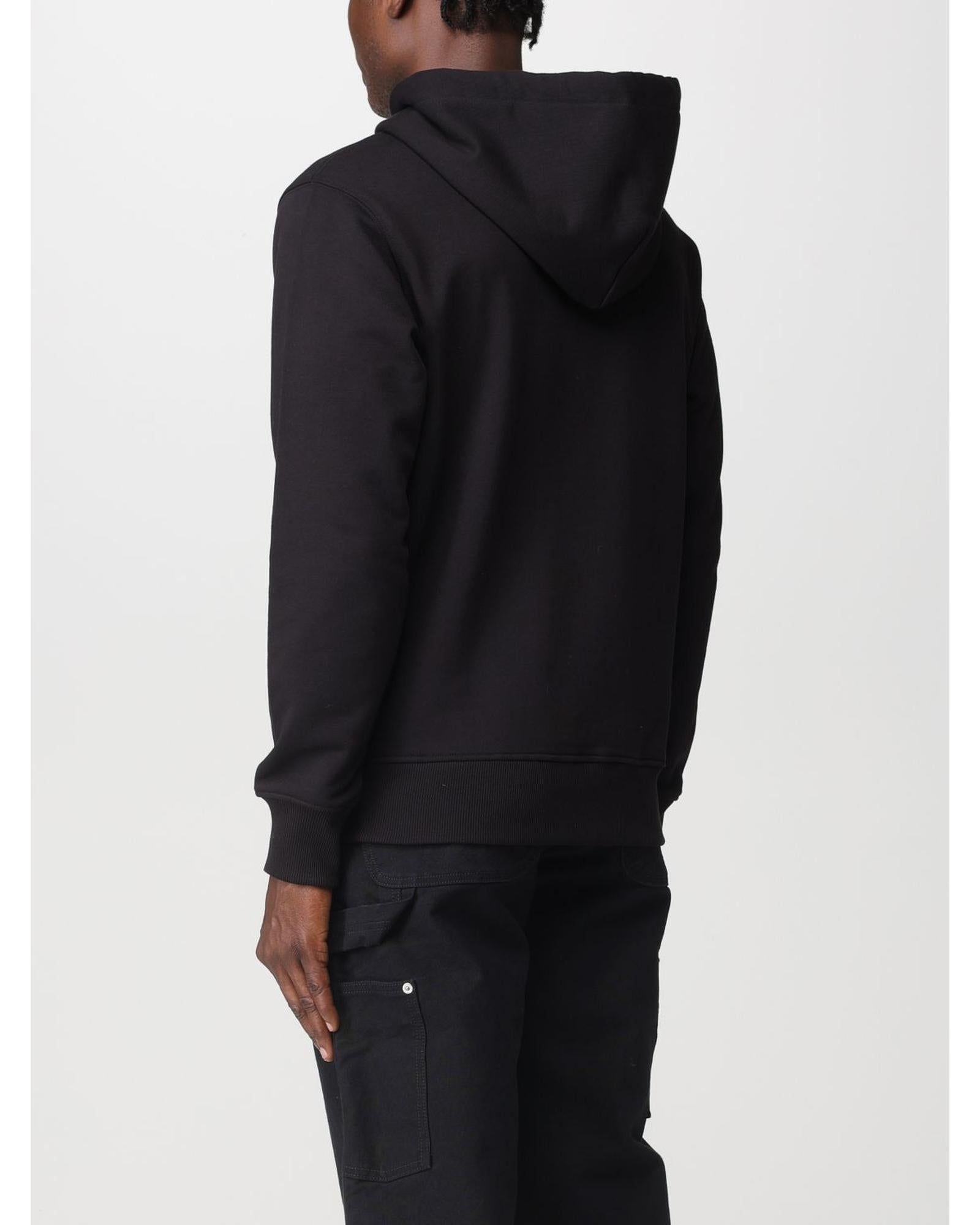 Versace Jeans Couture Hoodie Men Black Sweatshirts & Hoodies