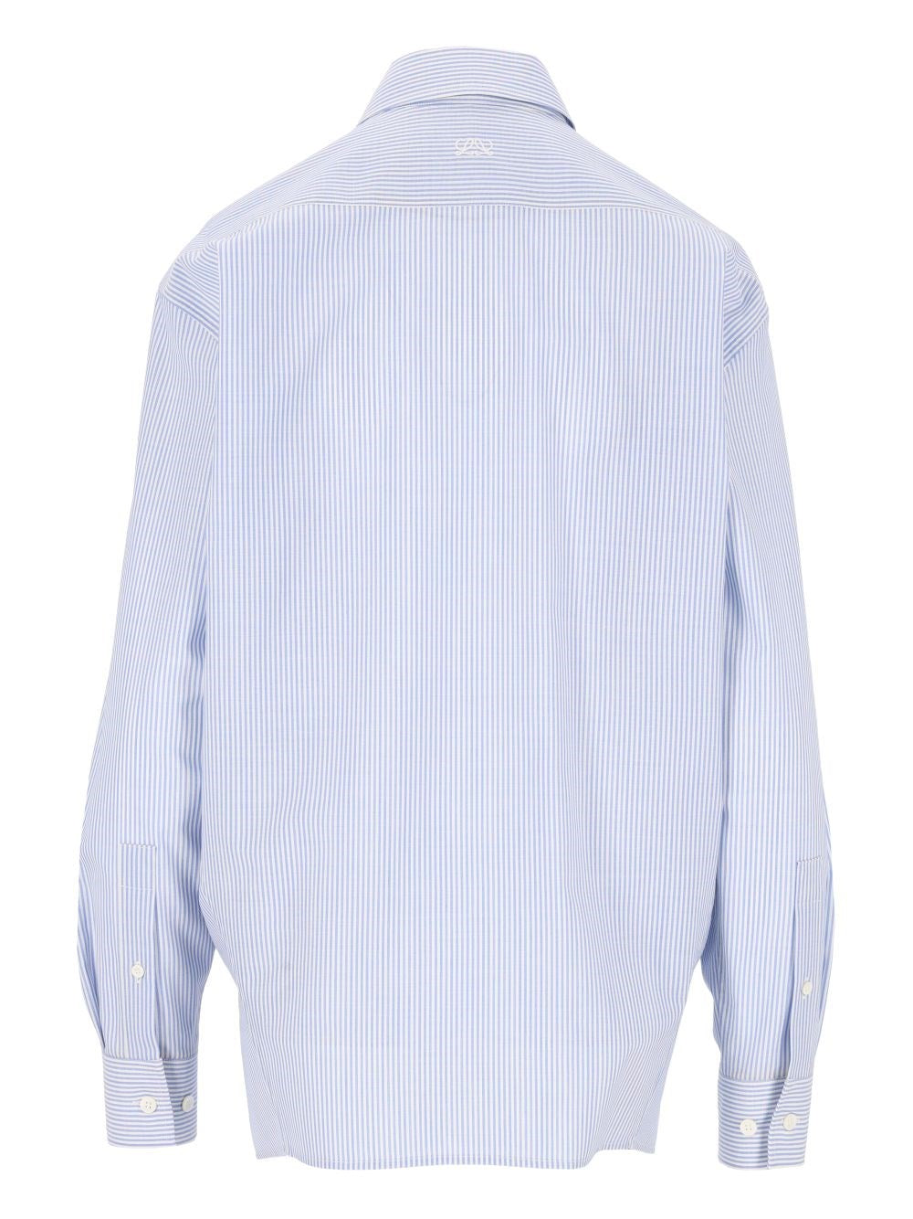 Loewe Women Fluid Wool Striped Shirt