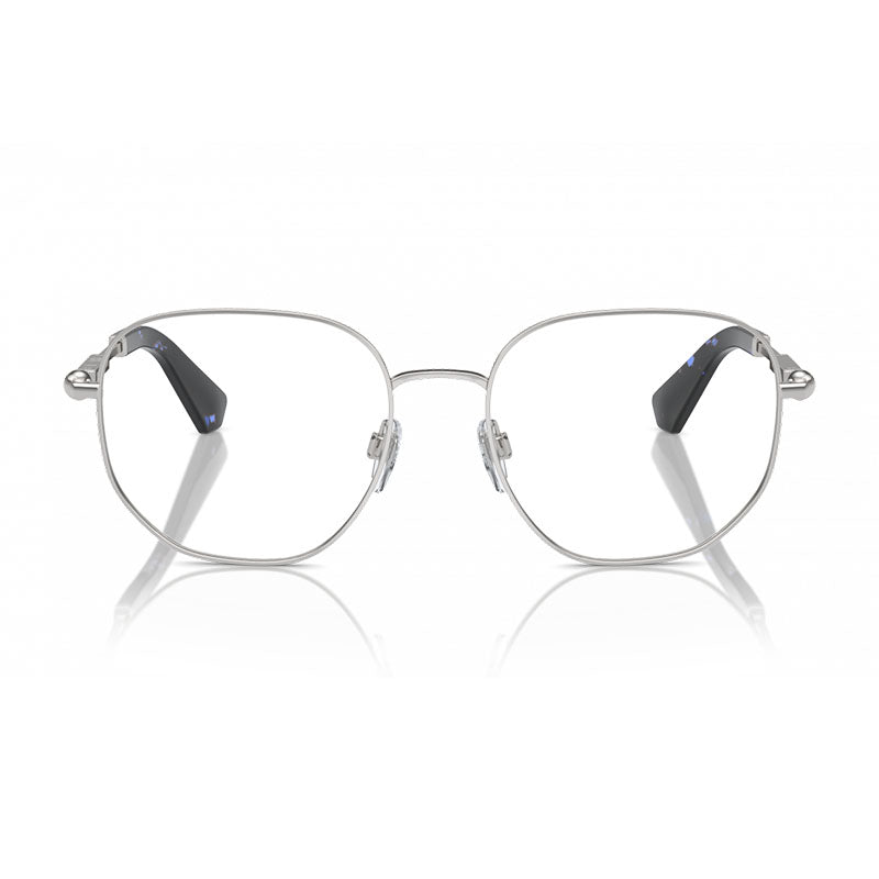 Burberry Eyeglasses Square Full Rim, Dark Grey Frame and Clear Demo Lenses Lens BE13851316