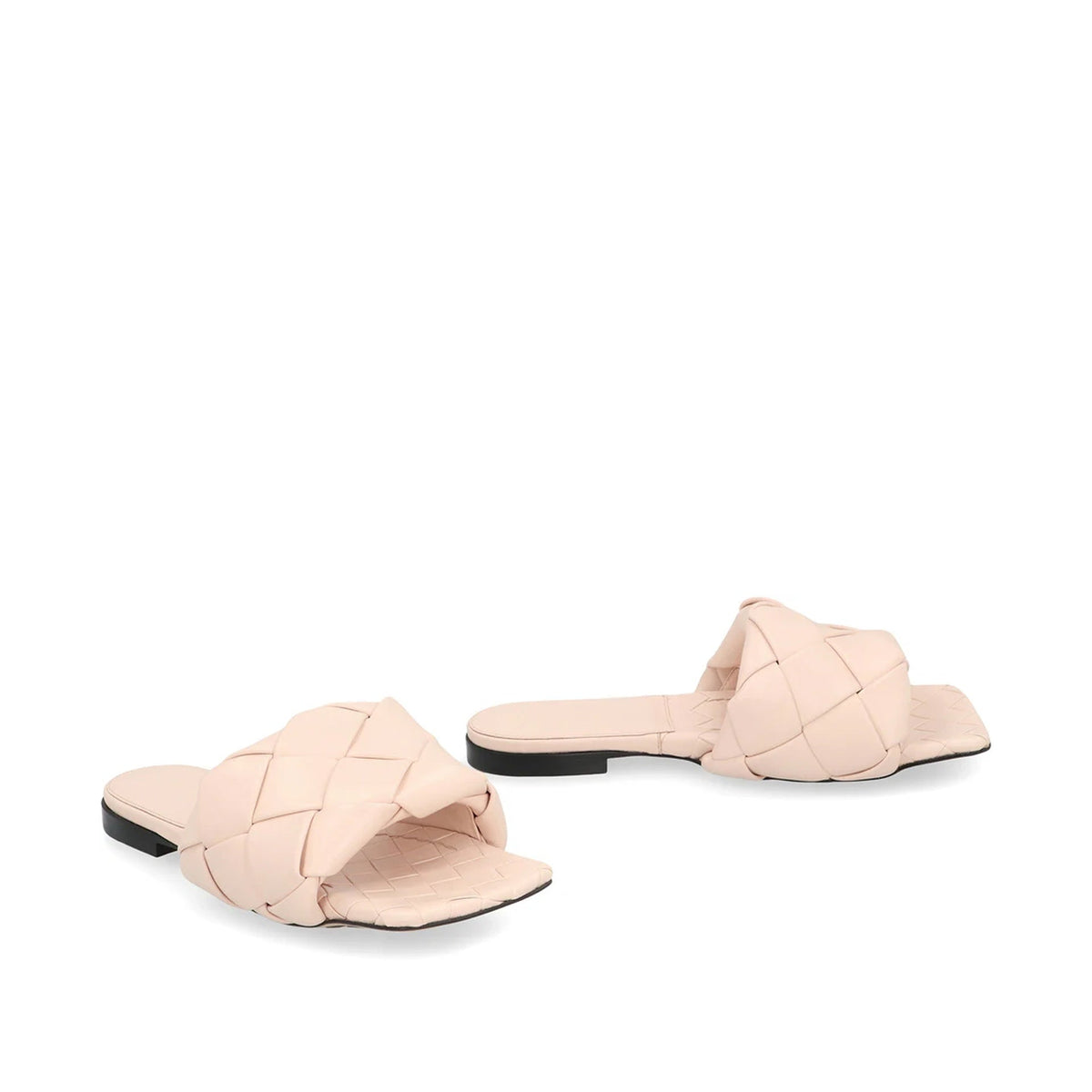 Bottega Veneta Lido Leather Flat Sandals Women