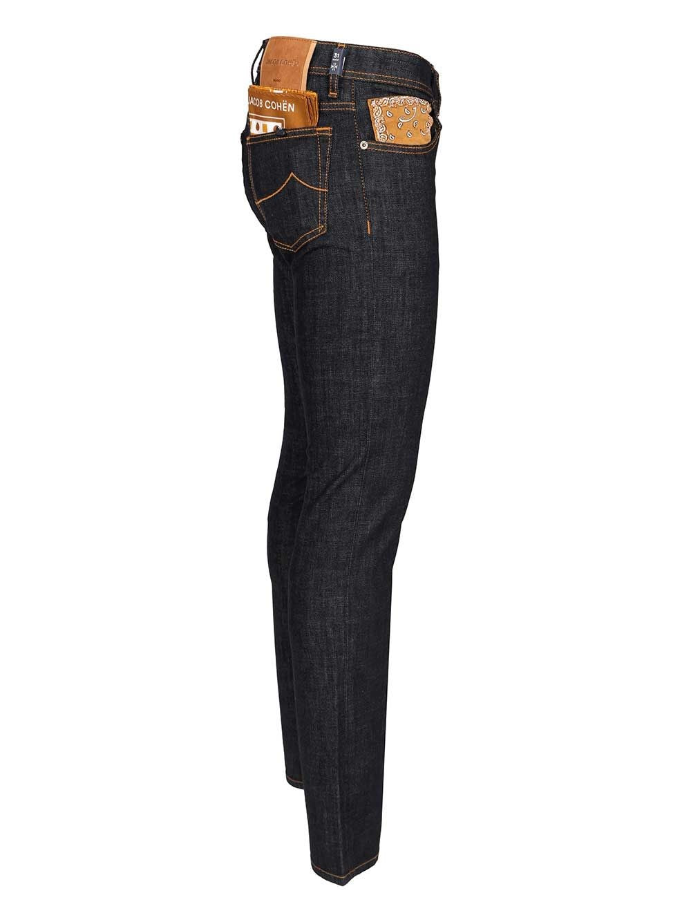 Jacob Cohen Men 5 Pkt Slim Fit Bard V1 11 Oz Blu Salpa Beige – Bluefly